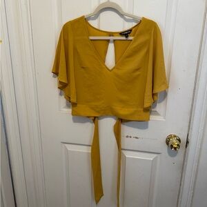 Express Mustard Yellow Women's Blouse